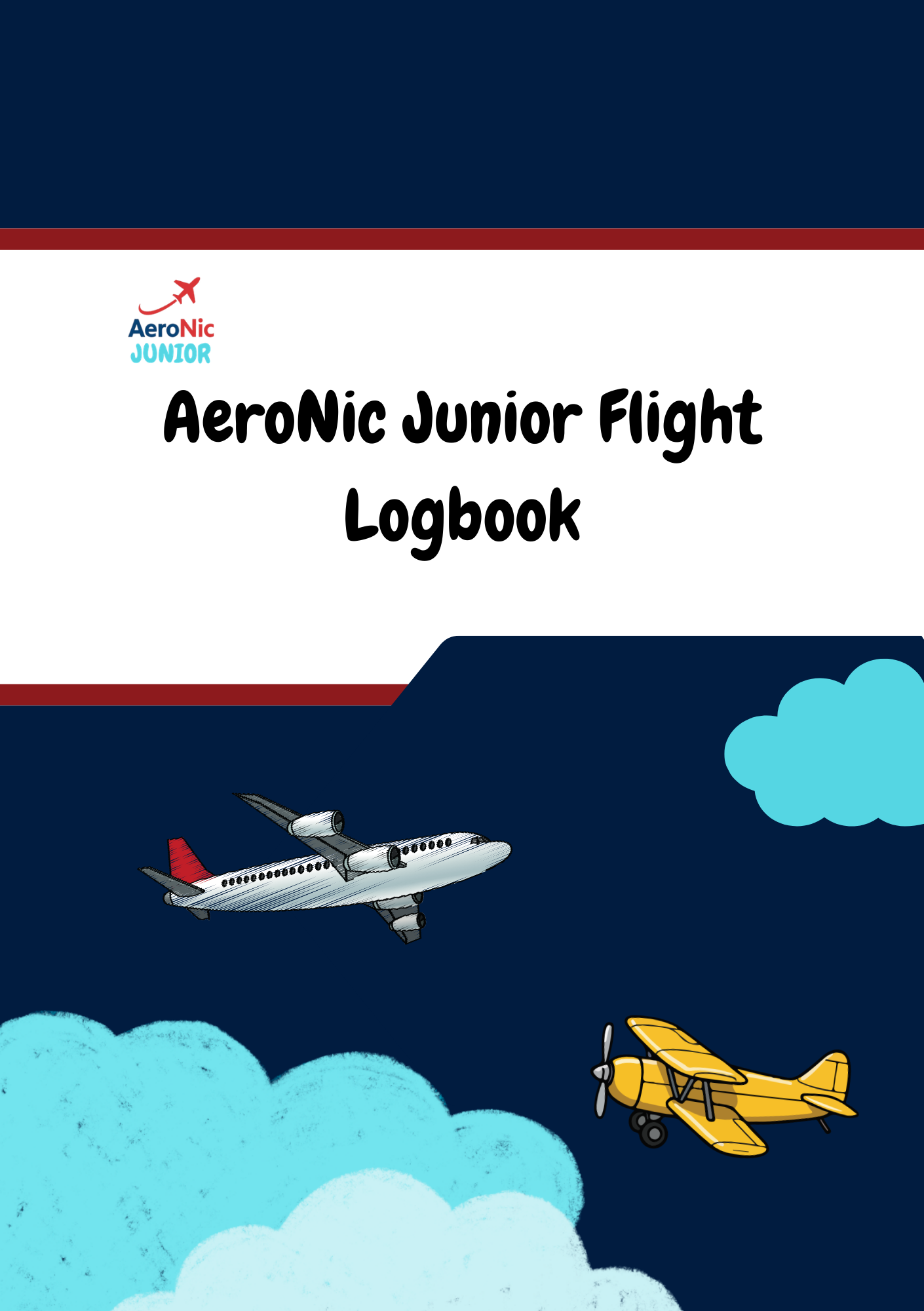 AeroNic Junior Flight Logbook cover